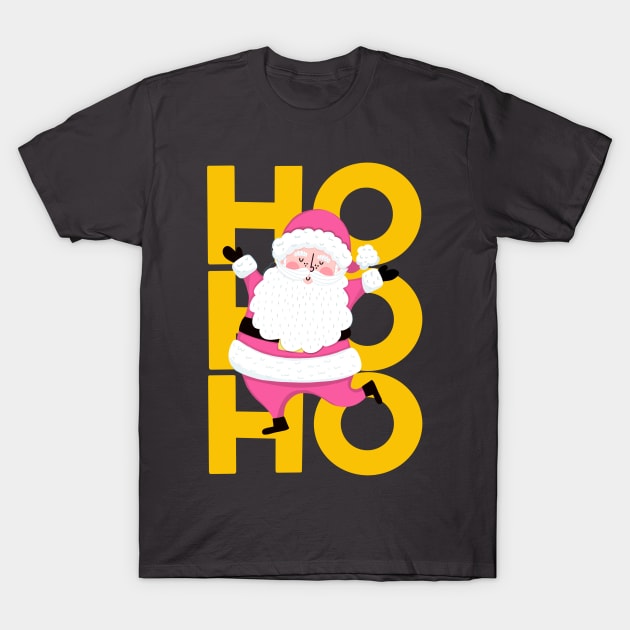 DANCING SANTA T-Shirt by NICHOLACOWDERYILLUSTRATIONS 